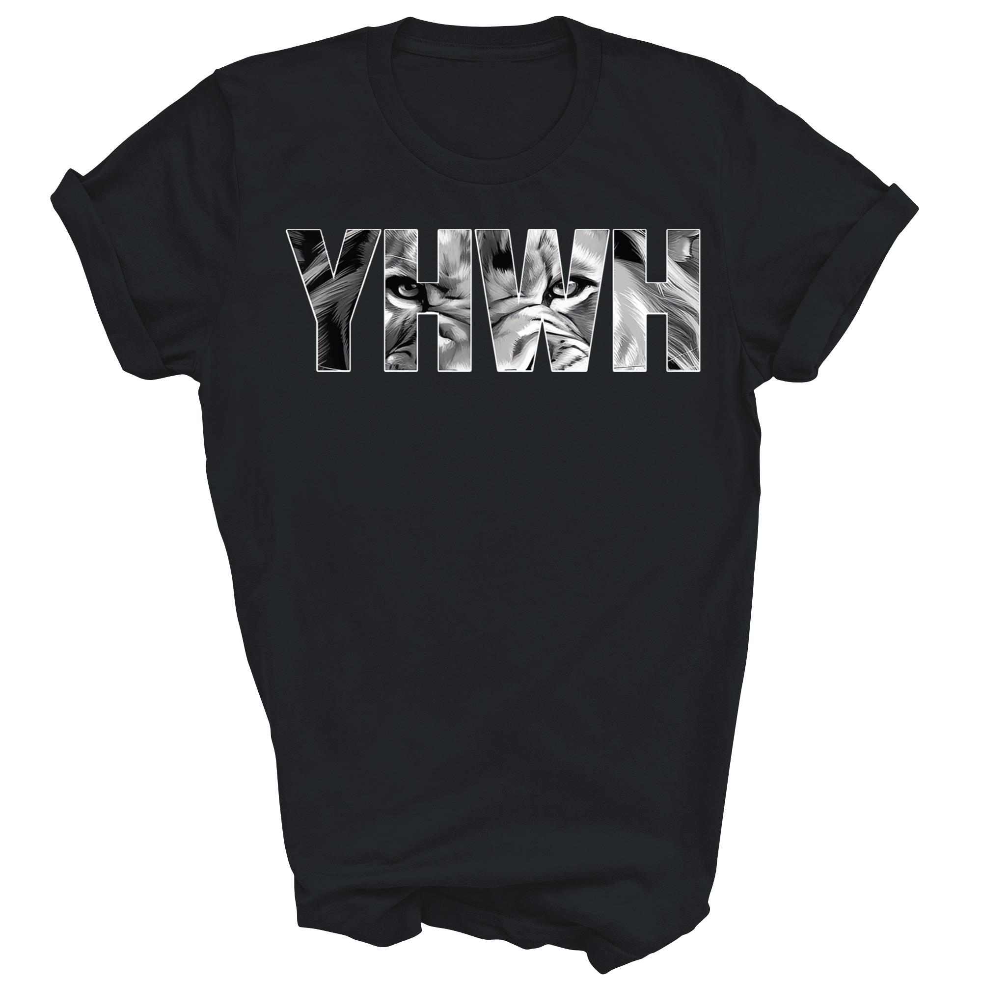 Yhwh Löwe von Juda Jahwe auf Hebräisch Unisex Shirt Geschenk - Bild 3 von 5