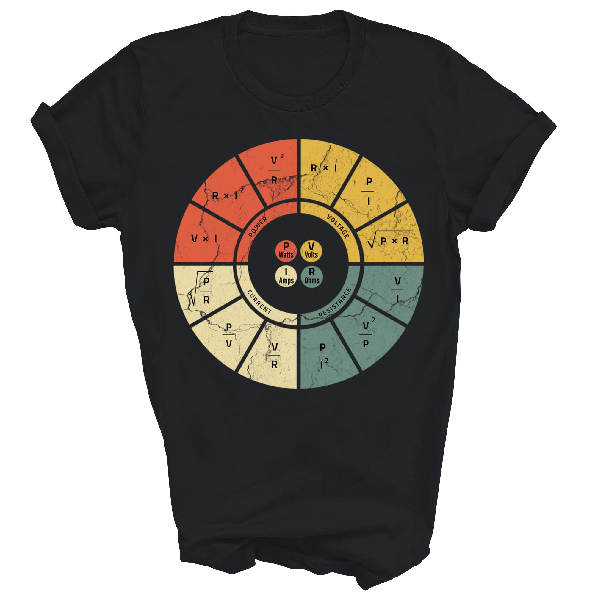 Ohms Law Diagram Electrical Electronics Engineer Unisex Shirt Gift