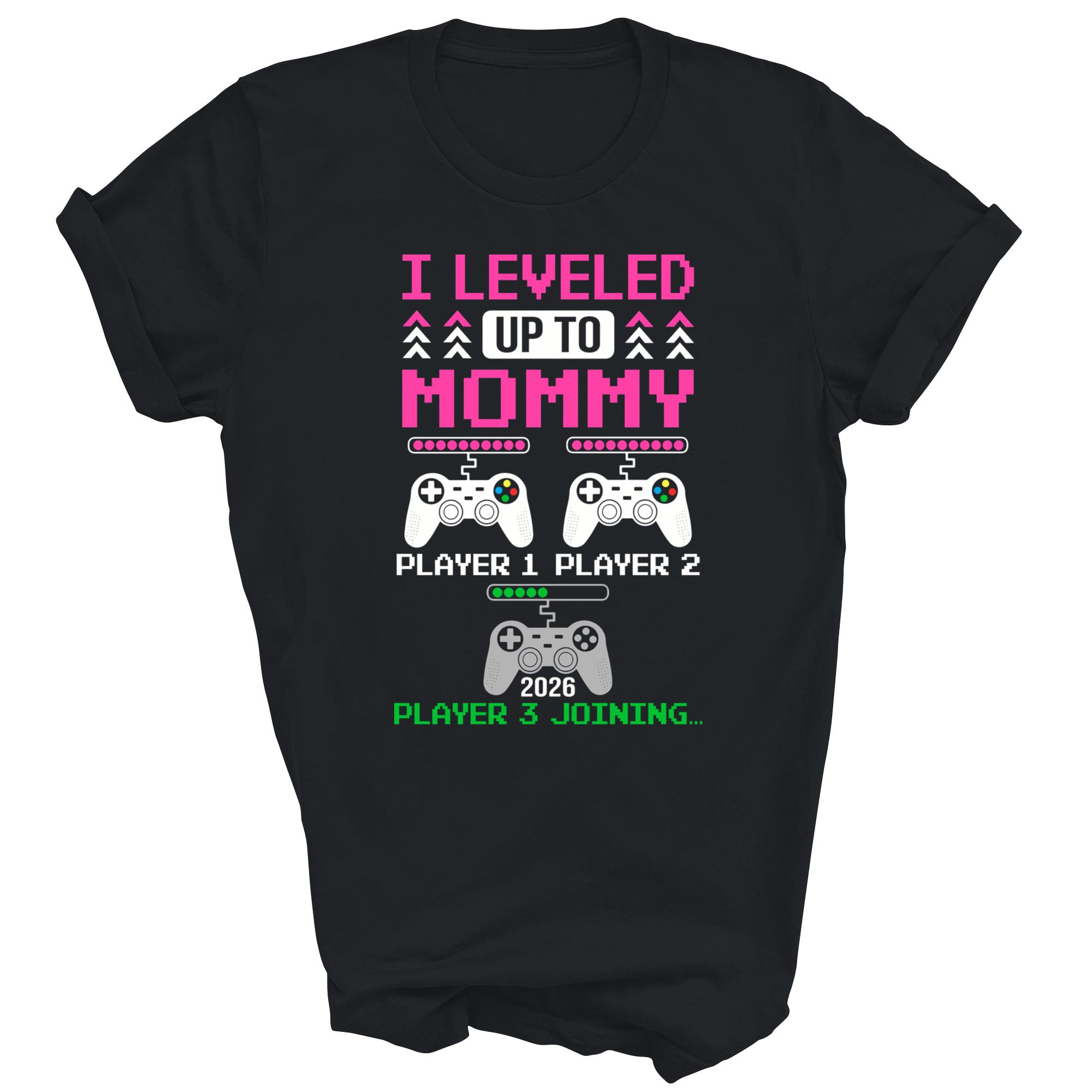 Leveled Up To Mommy Again Gamer Est 2026 Unisex Shirt Gift