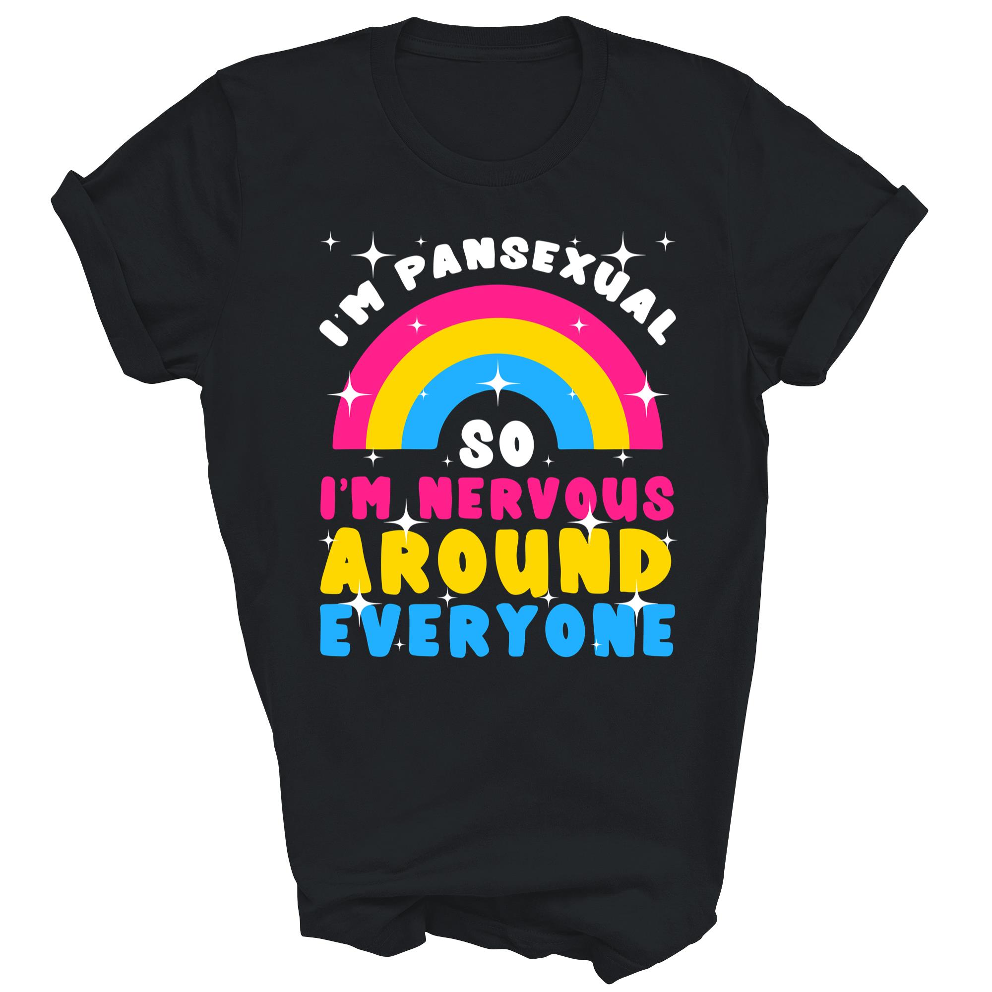 Im Pansexual Homosexuality Rainbow Flags Pan Pride LGBTQ Shirt