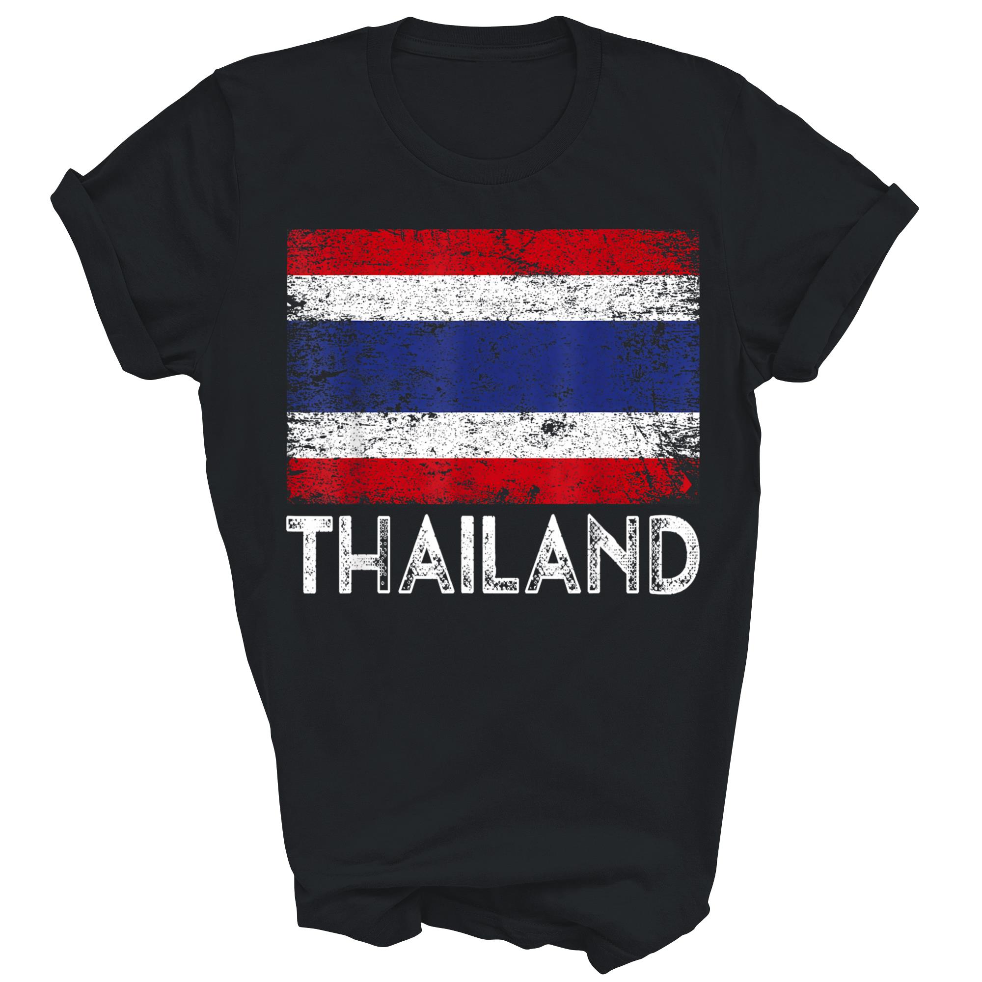 Distressed Patriotic Thailand Flag Unisex Shirt Gift