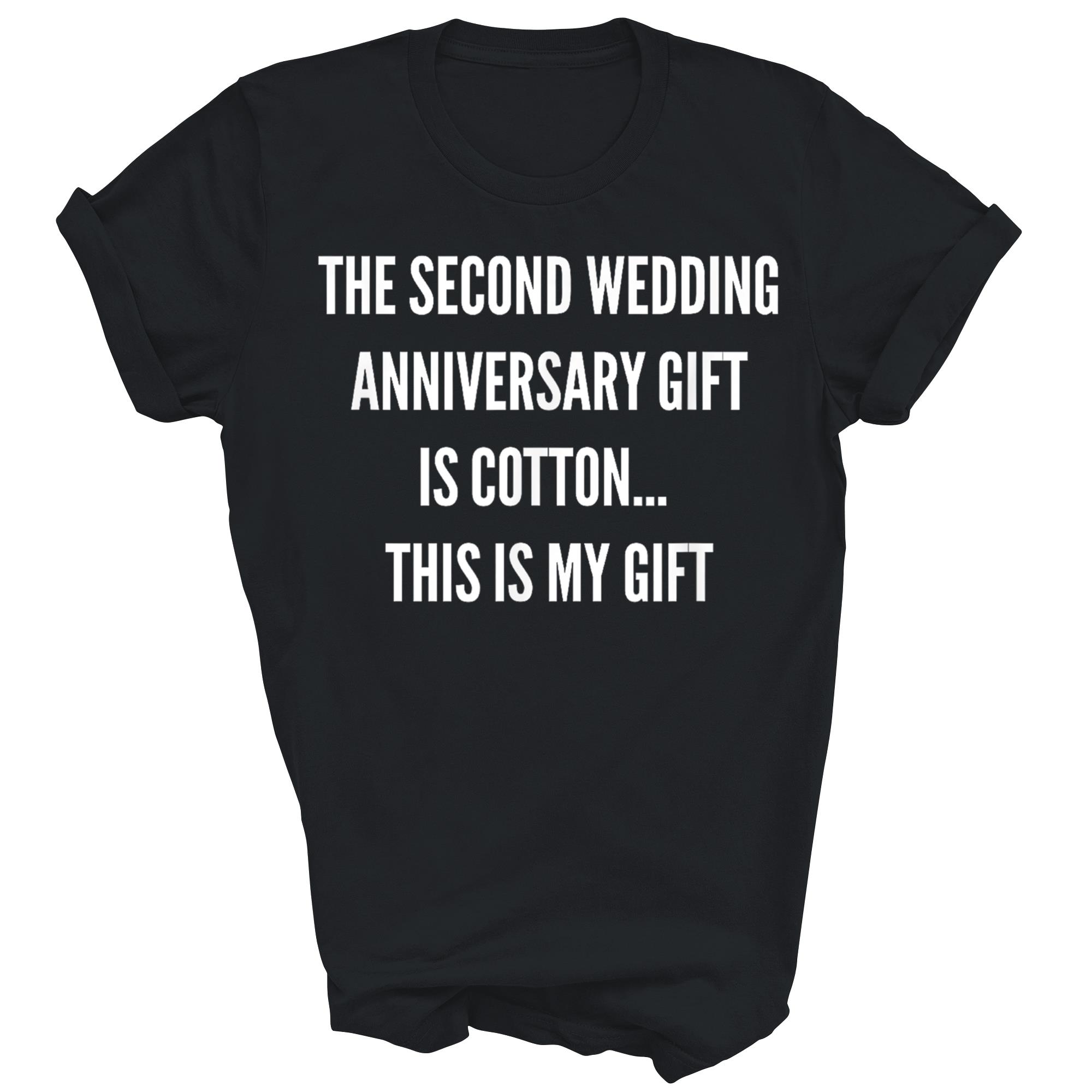 2nd Wedding Anniversary Gift Is Cotton Unisex Shirt Gift - Picture 3 of 5