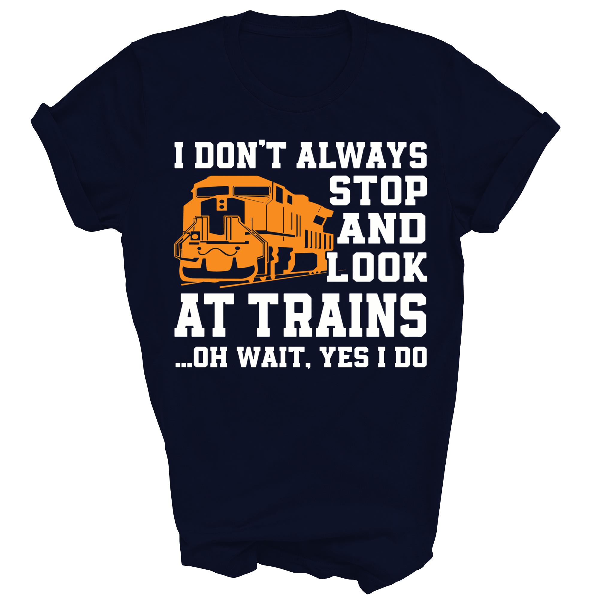 Funny Train Lover Freight Trains Trainspotter Unisex Shirt Gift - Picture 4 of 5