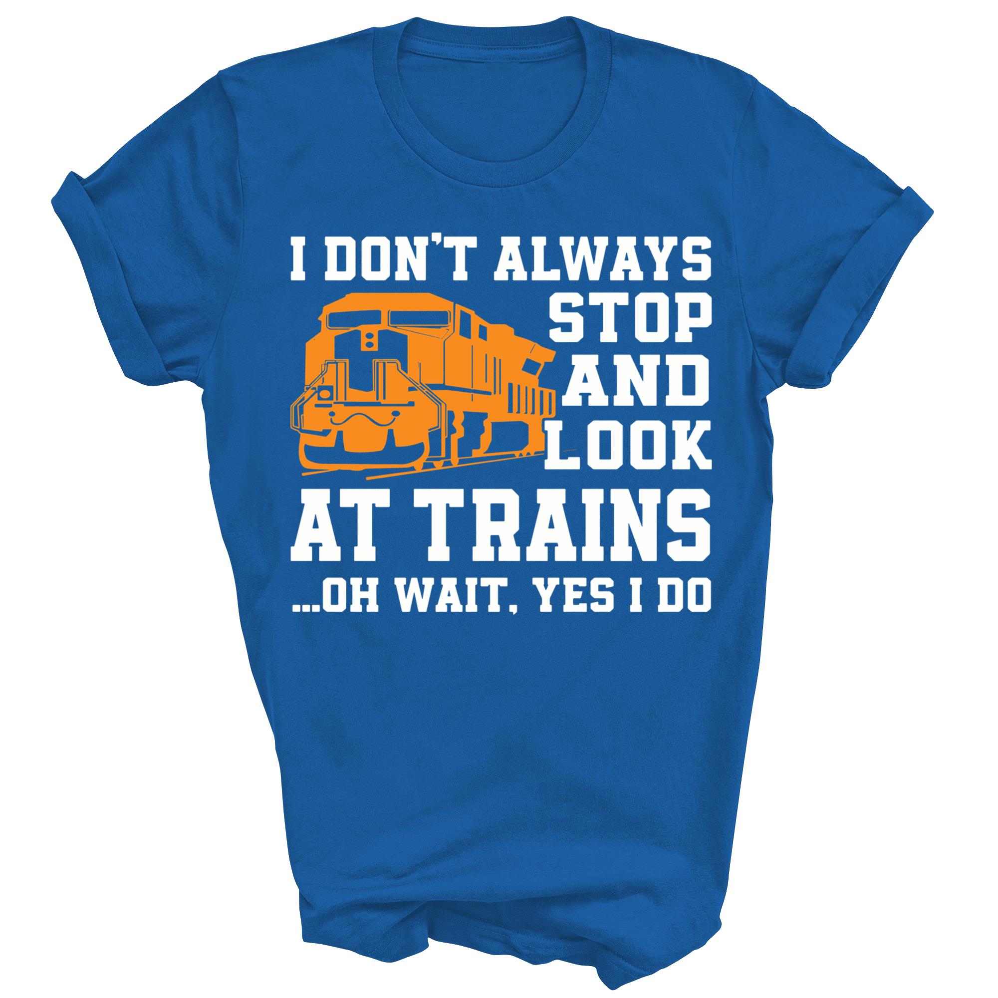 Funny Train Lover Freight Trains Trainspotter Unisex Shirt Gift - Picture 5 of 5
