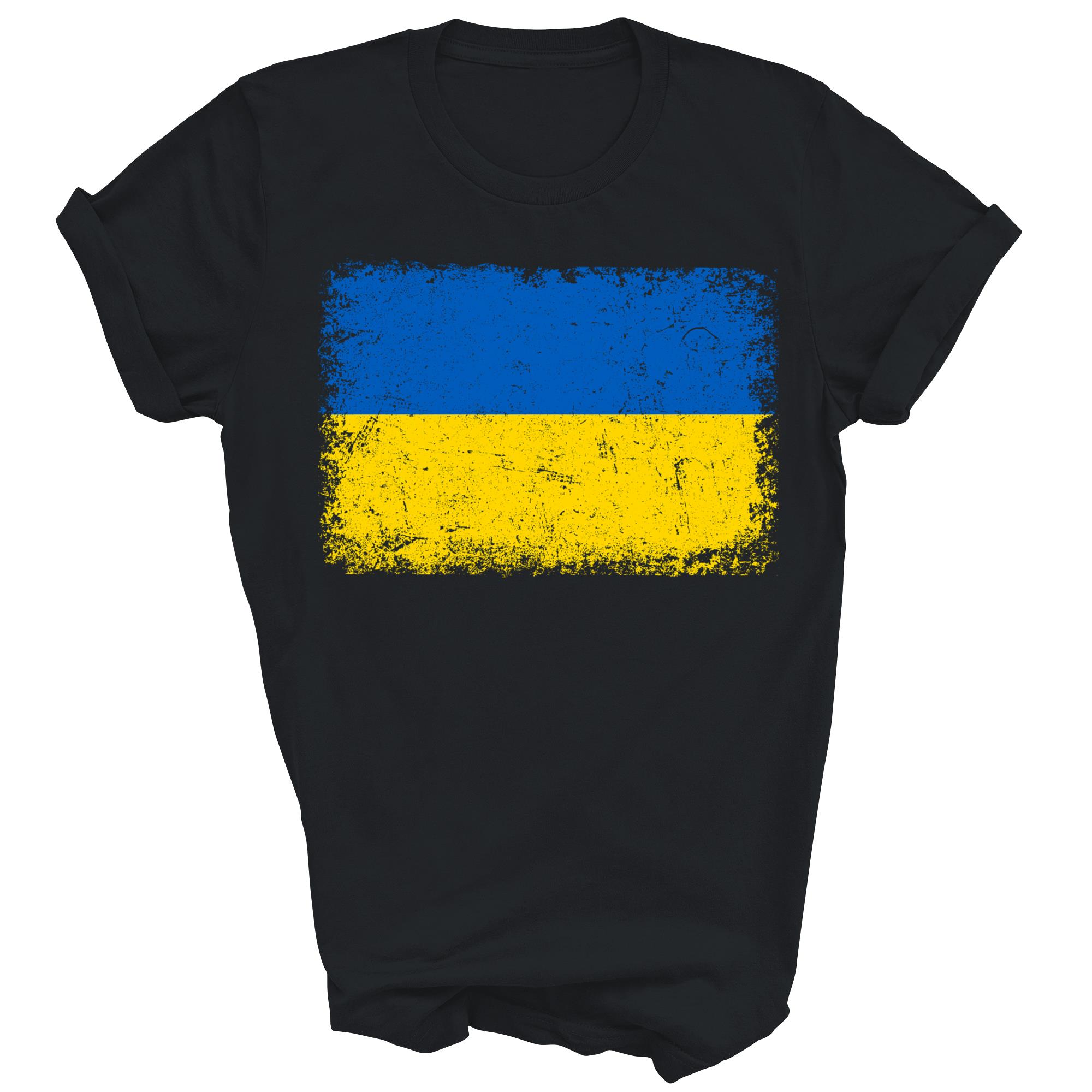 Vintage Ukraine Ukrainian Flag Pride Unisex Shirt Gift
